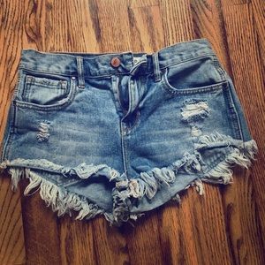 Bullhead Denim high waisted shorts